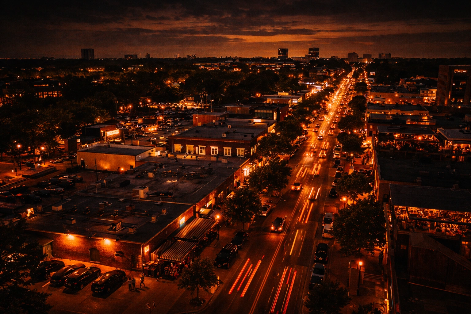 Lower Greenville Avenue bar district in Dallas Texas